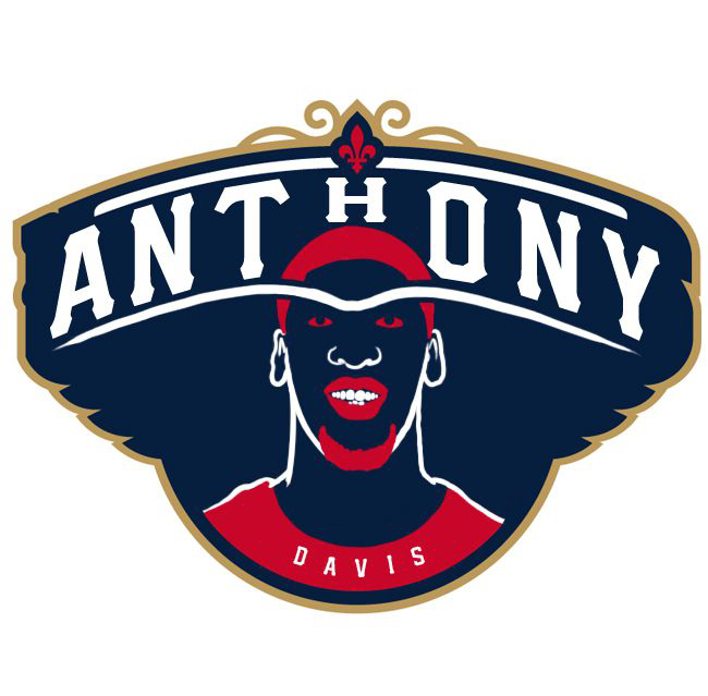 New Orleans Pelicans Anthony Logo iron on transfers